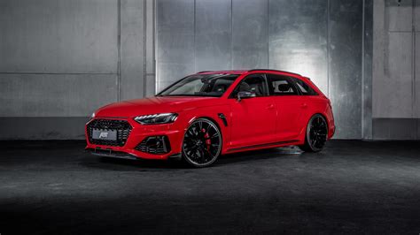 Red Abt Audi Rs4 S 2020 4k Hd Cars Wallpapers Hd Wallpapers Id 44244