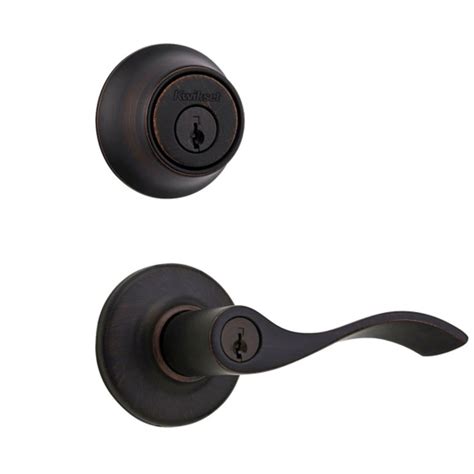 Kwikset Tuscany Keyed Entry Door Lever & Deadbolt Combo Oil Rubbed ...