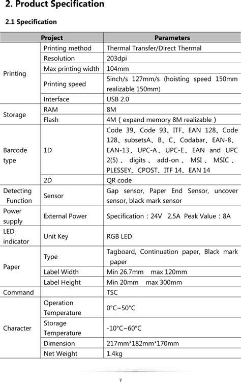 XIAMEN RONGTA TECHNOLOGY RP410BU Label Printer User Manual