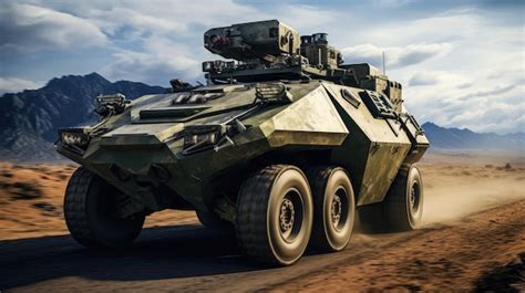 Premium Ai Image Armored Reconnaissance Vehicle