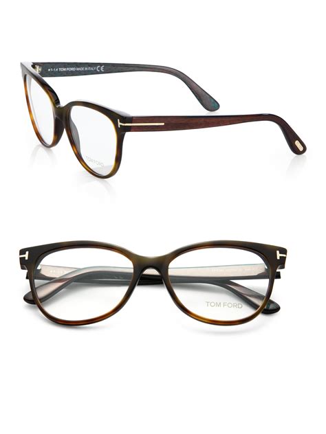 Lyst Tom Ford Cats Eye Optical Glasses In Brown