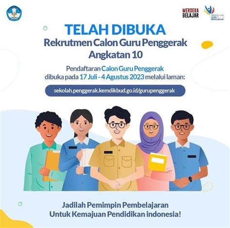 Pendaftaran Rekrutmen Calon Guru Penggerak Angkatan 10 Dibuka Juli