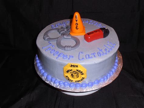 Ny State Trooper Academy Graduation Cake - CakeCentral.com