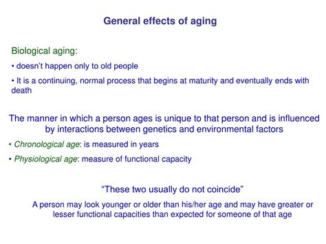 Ppt Biology Of Human Aging Powerpoint Presentation Free Download