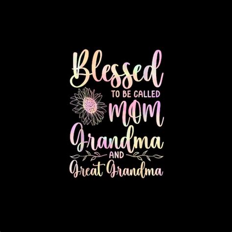 Blessed To Be Called Mom And Grandma With Names Etsy