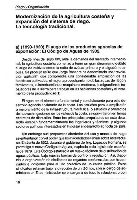 Pdf Modernizacion De La Agricultura Costena Y Expansion Cepes Org Pe