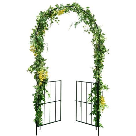 Goplus Arco Da Giardino Con Porta Bloccabile Robusto Arco Da Giardino