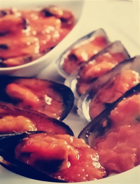 MEJILLONES EN SALSA DE VIEIRA Pescados y mariscos Blog de Mª