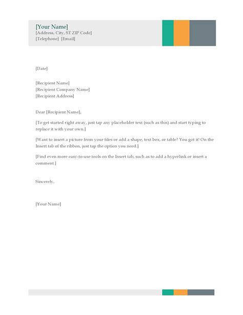 30 Professional Business Letter Templates [Word]