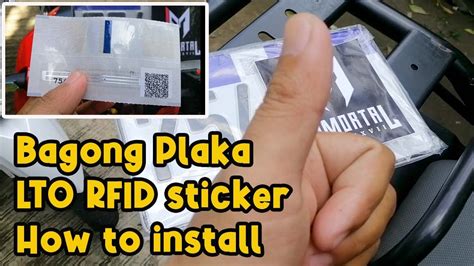 Bagong Plaka Lto Rfid Sticker How To Install Youtube