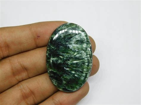 Natural Seraphinite Gemstone Top Quality Seraphinite Cabochon