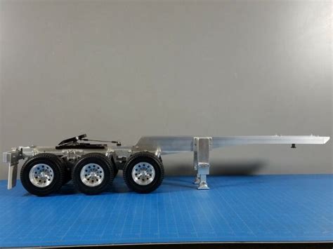 New Aluminum Tamiya R C Semi Truck Axles Dolly Trailer Th Wheel