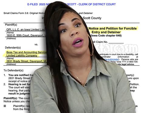 Love During Lockup LaTisha S Tax Business Sued For 3rd Eviction