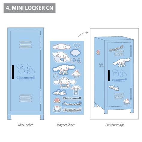 Sanrio Characters Mini Locker Cn Cinnamoroll