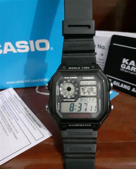 Jam Tangan CASIO AE 1200WH Fesyen Pria Jam Tangan Di Carousell