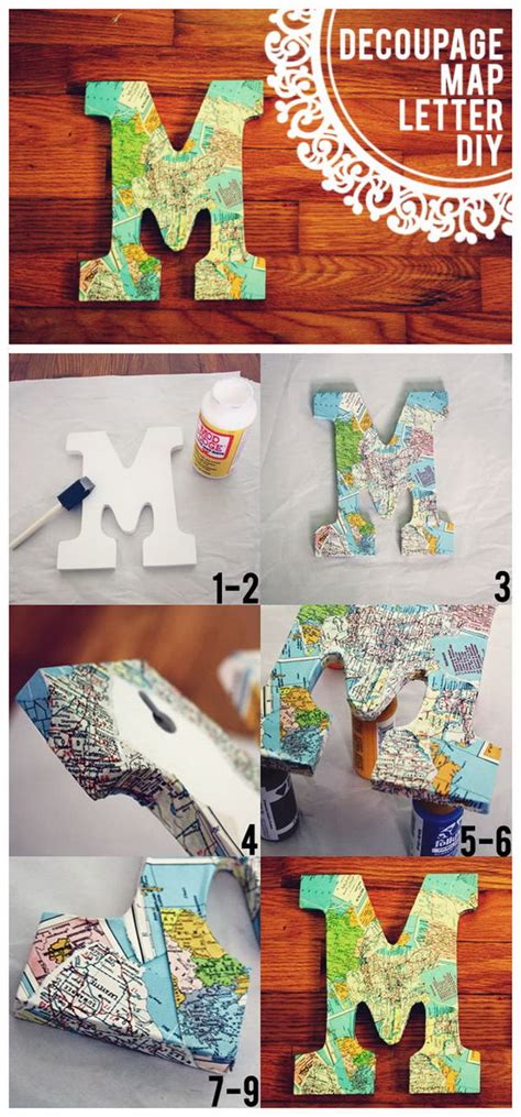 20+ Best DIY Decorative Letters with Lots of Tutorials - For Creative Juice