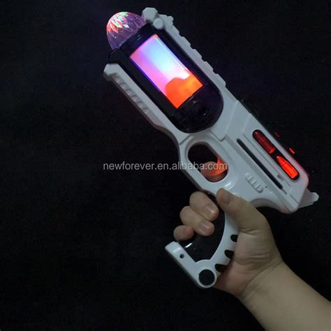 Light Up Spin Ball Gun Blinkee Light Up Spinning Space Blaster Laser