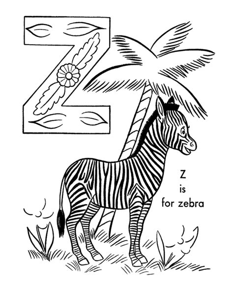 Letter Z Coloring Pages - Coloring Home