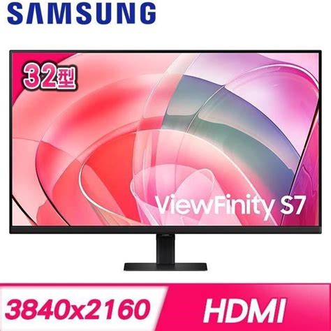 Samsung 三星 【南紡購物中心】 Viewfinity S7 S32d706eac 32型 4k窄邊美型螢幕 Hdmi Dp Pchome 24h購物