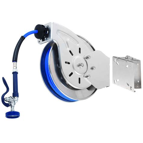 T S B 7132 01 ESB 35 Open Stainless Steel Hose Reel With High Flow