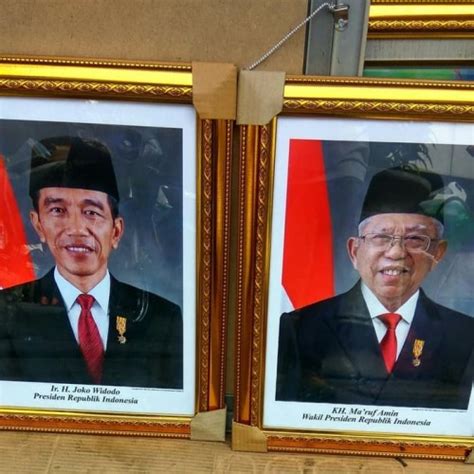 Jual Cetak Foto Presiden Dan Wakil Presiden Ukuran 12r Plus Bingkai