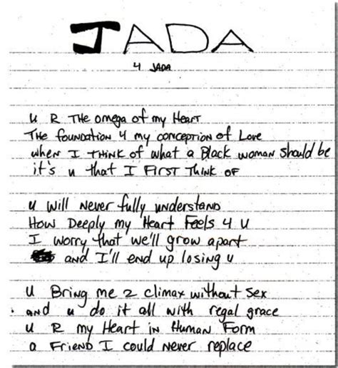 Expressions on cool: Poem to Jada pinkett-smith from tupac