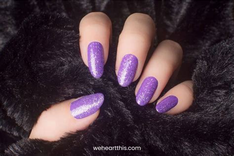 47 Gorgeous Purple Nails With Glitter Ideas You Should Try