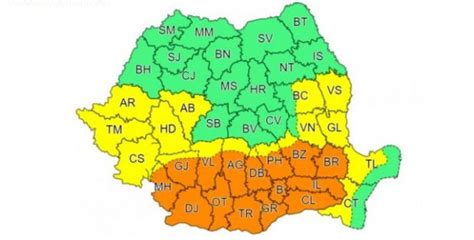 România Sub Avertizare Anm De Vreme Severă Cod Portocaliu De