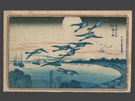 Utagawa Hiroshige Full Moon At Takanawa The Art Of Japan Ukiyo E