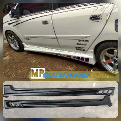 Bodykit Sideskirt Body Samping Untuk Agya Dan Ayla Warna Dasar Poxy