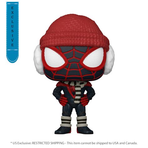 Spider Man Miles Morales Winter Miles Pop Vinyl Rs Ikon Collectables