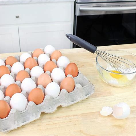 Natural Pulp Egg Cartons Holds Up To Twelve Eggs 1 Dozen Large And Biodegradable Pulp Fiber