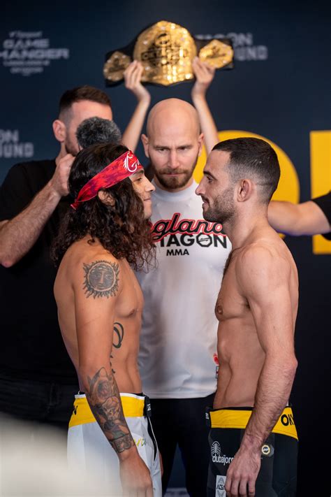 Oktagon 48 Weigh Ins Aaron Aby And Elias Garcia On Weight For Inaugural Title Bout In