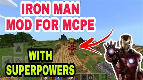 Iron Man Mod For Minecraft Pe With Superpowers How To Download Iron Man Mod For Minecraft