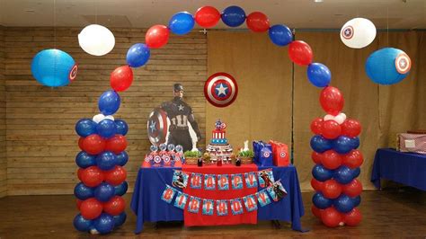 Fiesta Tematica De Capitan America Spiderman Birthday Superhero Birthday Party Birthday Theme