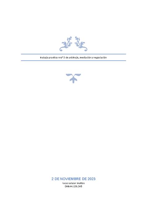 Tp Arbitraje Aprobado Trabajo Practico Nro De Arbitraje