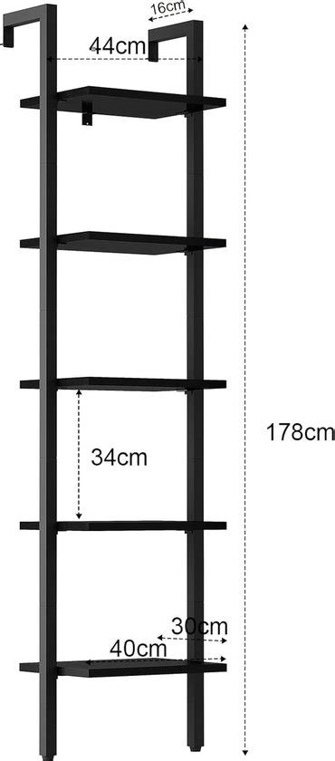 Ladderrek Boekenkast Met Niveaus Opbergkast Voor Boeken Bol