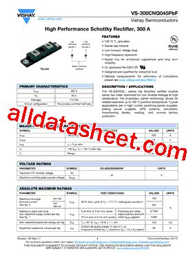 Vs Cnq Pbf Datasheet Pdf Vishay Siliconix