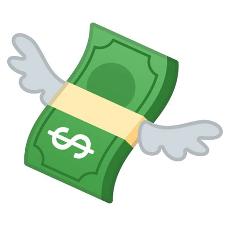 Money with wings Icon | Noto Emoji Objects Iconpack | Google