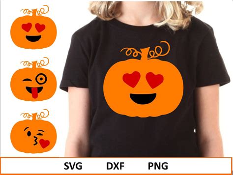 Pumpkin Smiley Svg Funny Halloween Svg Emoji Svg Pumpkin Etsy