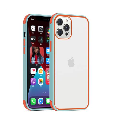 Shockproof Acrylic Clear Iphone Cases With Silicone Edge Bulk Wholesale