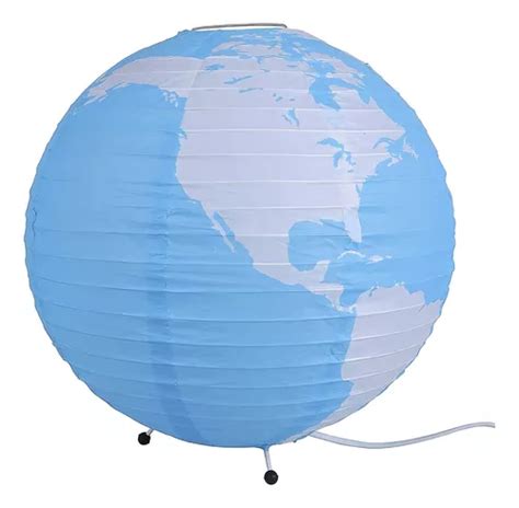 Abajur Globo Mapa Mundi Papel Design Luminária Orb 35cm MercadoLivre