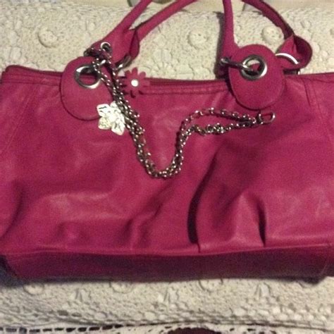 XOXO hot pink satchel handbag with chain & charm | Satchel handbags ...