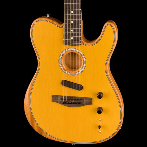 Fender Acoustasonic Player Telecaster Rosewood Fingerboard Butterscotch Blonde Wildcat Guitars