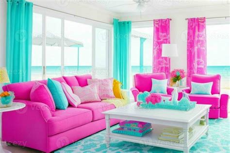 Beach style living room design. Pro Photo 28878439 Stock Photo at Vecteezy