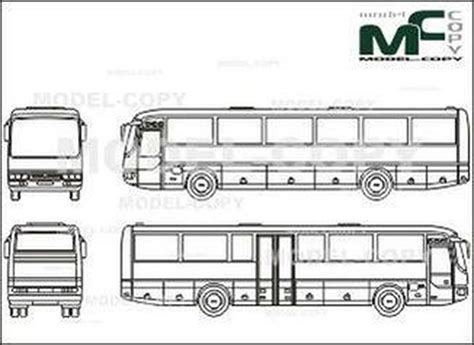 Man Ul 313353 Overland Service Bus 2d Drawing Blueprints 26804