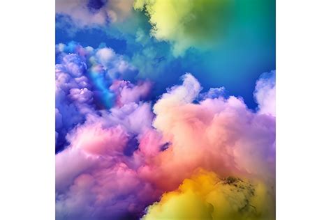 Rainbow Cloud Background Graphic by Craftable · Creative Fabrica