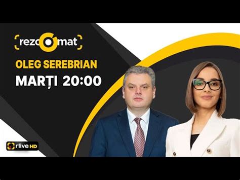 Vicepremierul Pentru Reintegrare Oleg Serebrian Invitatul Emisiunii