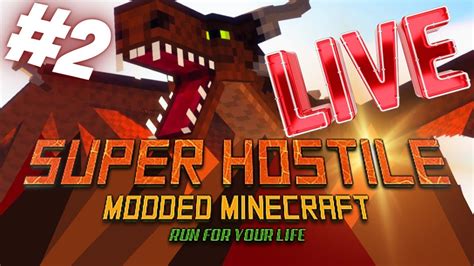 Super Hostile Modded Minecraft LIVE Episode 2 YouTube