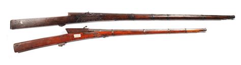 Bonhams Two India Matchlock Muskets